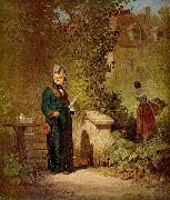 Zeitungsleser im Garten Carl Spitzweg